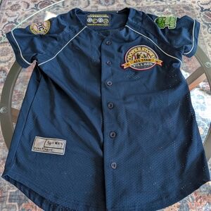 Kids Navy Baseball Jersey